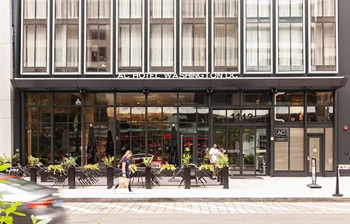 AC Hotel building entrance